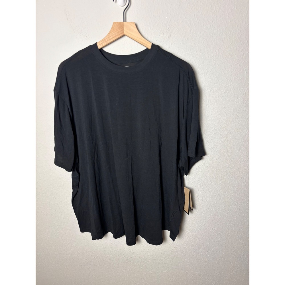 ☀️Nike Womens Training T-Shirt Black Loose Fit Plus Size 2X FN2816-010 NEW